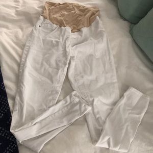 Old navy white maternity jeans